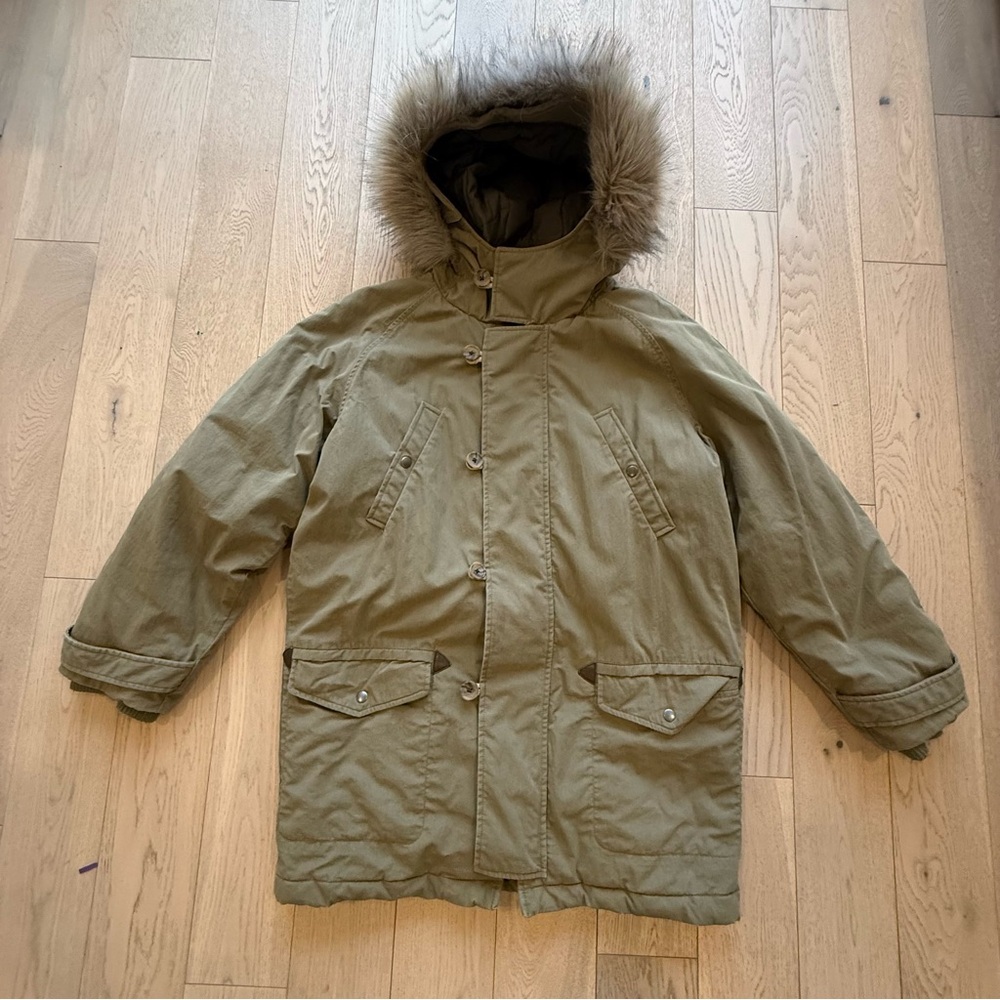 Aritzia Community Green Hooded Parka Jacket Size L